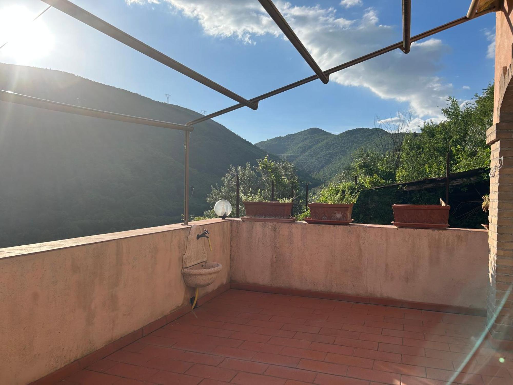 Casa Belvedere A Valle San Martino Di Spoleto Bagian luar foto